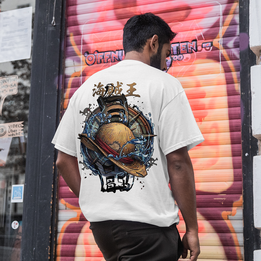 Straw Hat Oversized Shirt